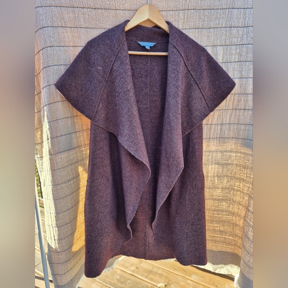 Kenar Jackets & Blazers - Wool Blend (80%) Vest Wrap By Kenar Size Small